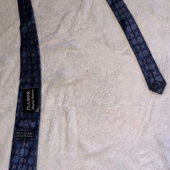 Blue tie, one size, blue color with red dots - Picture 5 of 8